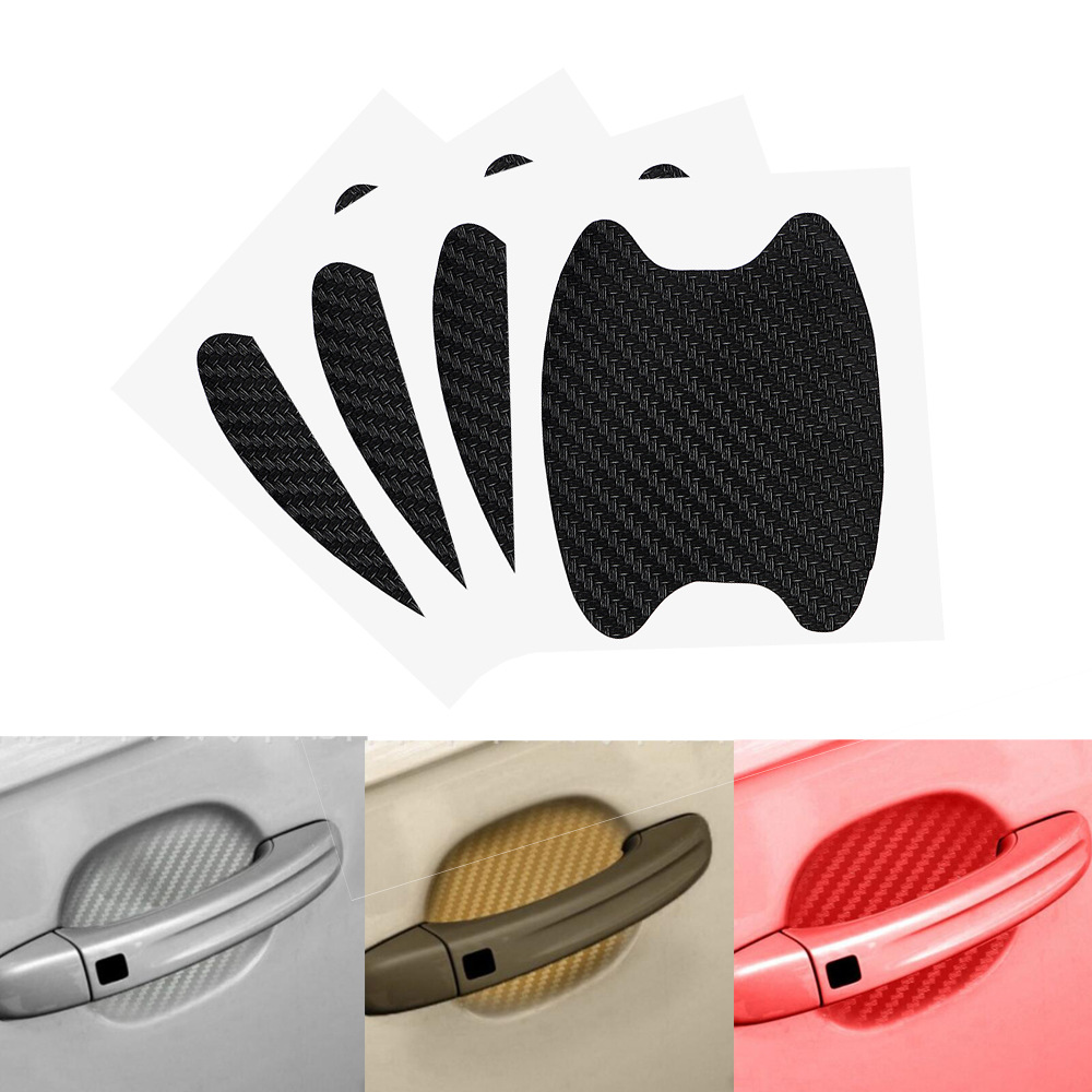 Cross-border EBAY handle stickers for car door handles, car stickers, protective films, carbon fiber wrist car stickers, 4 pieces pic 2