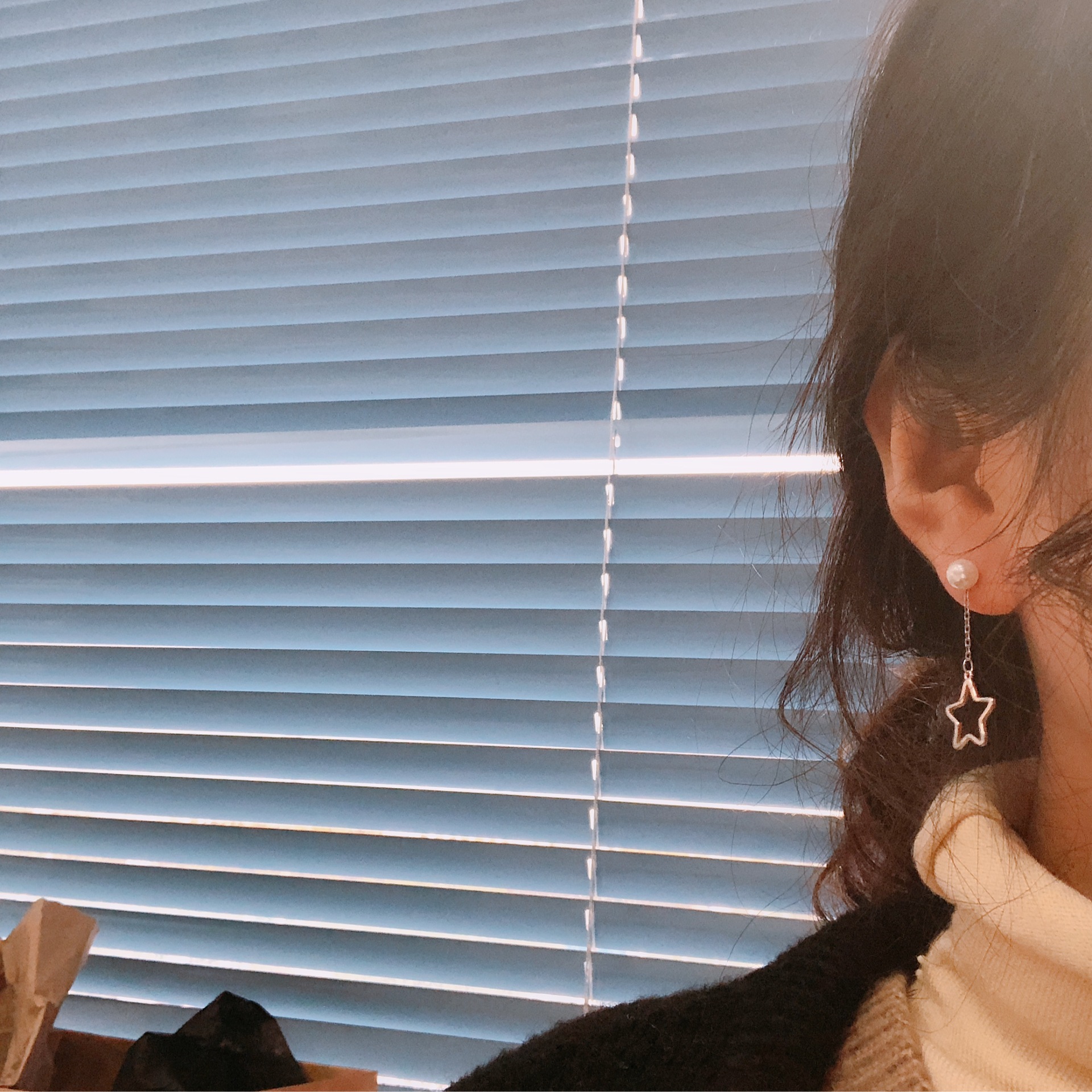 四爪钻耳钉韩国925纯银迷你镶钻耳饰女简约气质百搭日系银饰品E10详情3