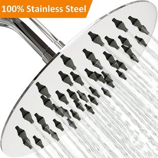 Wholesale of 8-inch round electroplated shower heads and cross-border concealed shower and bath shower heads in Xiamen pic 9