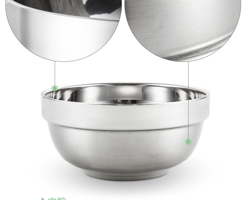 乐氏铂金不304碗双层隔热防烫白金汤碗 中式儿童饭碗 限时免邮详情9