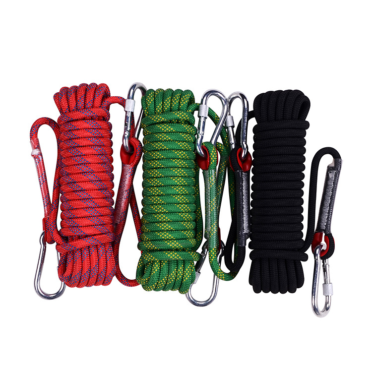 Cross-border discount: Reflective outdoor climbing rope, nylon rope, climbing rope, survival rope, rappelling rope, polyester mountaineering safety rope pic 10