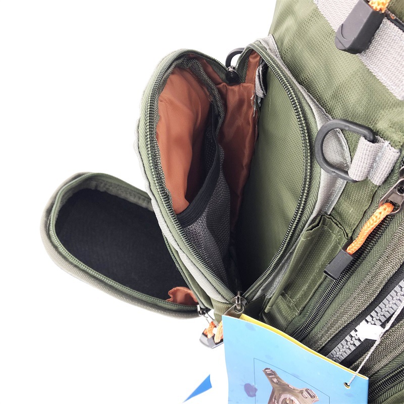 Fishing vest + life jacket + backpack, multi-functional life jacket, fly fishing backpack with multiple pockets pic 39