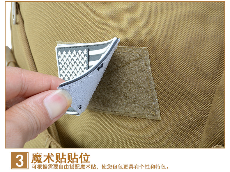 Yitu Leisure Travel Waterproof Camouflage Backpack for Men, large-capacity sports outdoor Tactical Badminton backpack pic 17