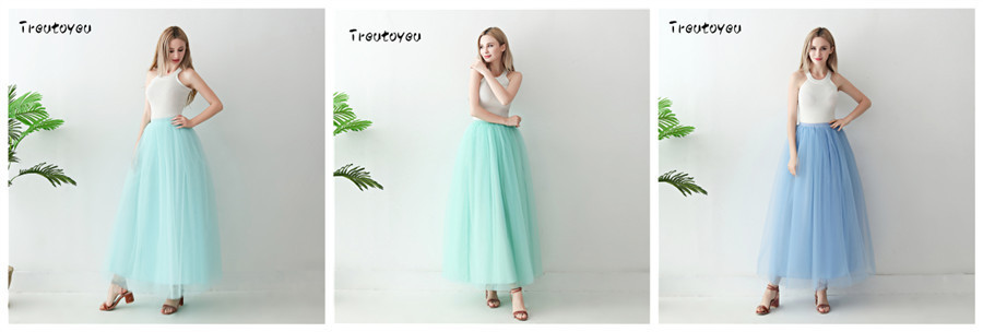 European and American mid-length tulle skirt, tutu skirt for adults, tulle skirt for balls, tulle skirt for women pic 8