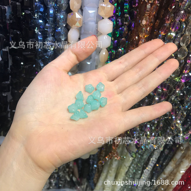 Quality Czech glass 6*8mm wax apple small morning glory diy accessory, flower center small flower, ancient-style material pack pic 20