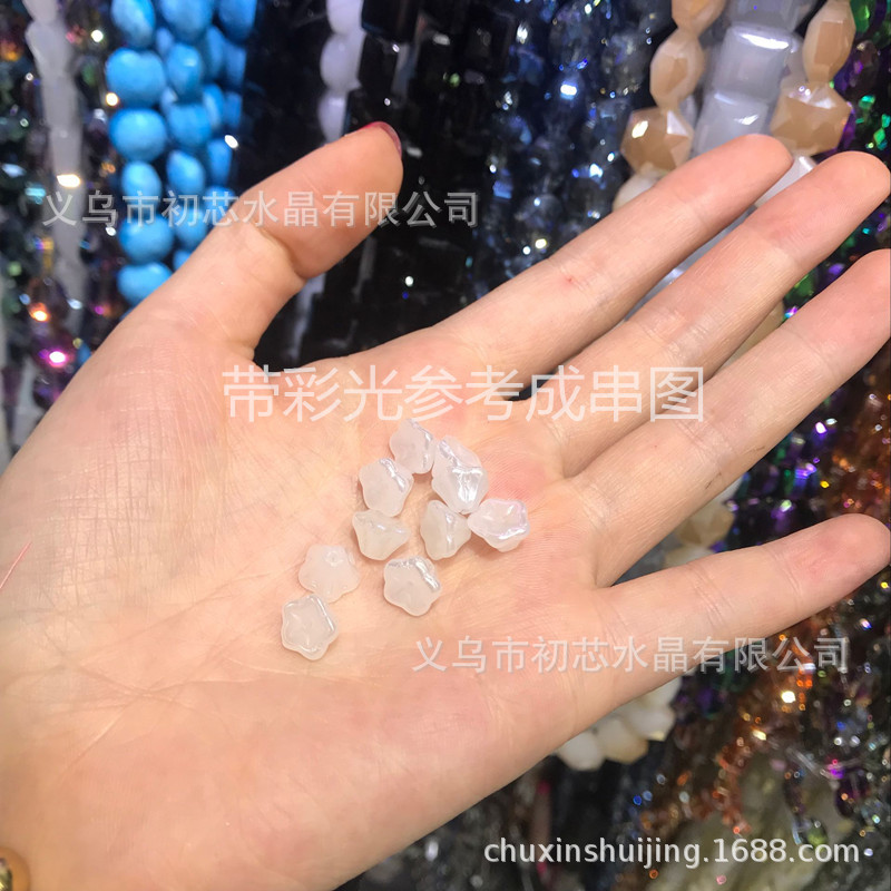 Quality Czech glass 6*8mm wax apple small morning glory diy accessory, flower center small flower, ancient-style material pack pic 16