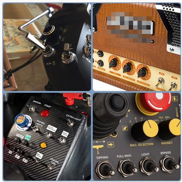 Taiwan SALECOM original factory toggle switch P8702 series reset six-pin two-position side-bent pin pic 9