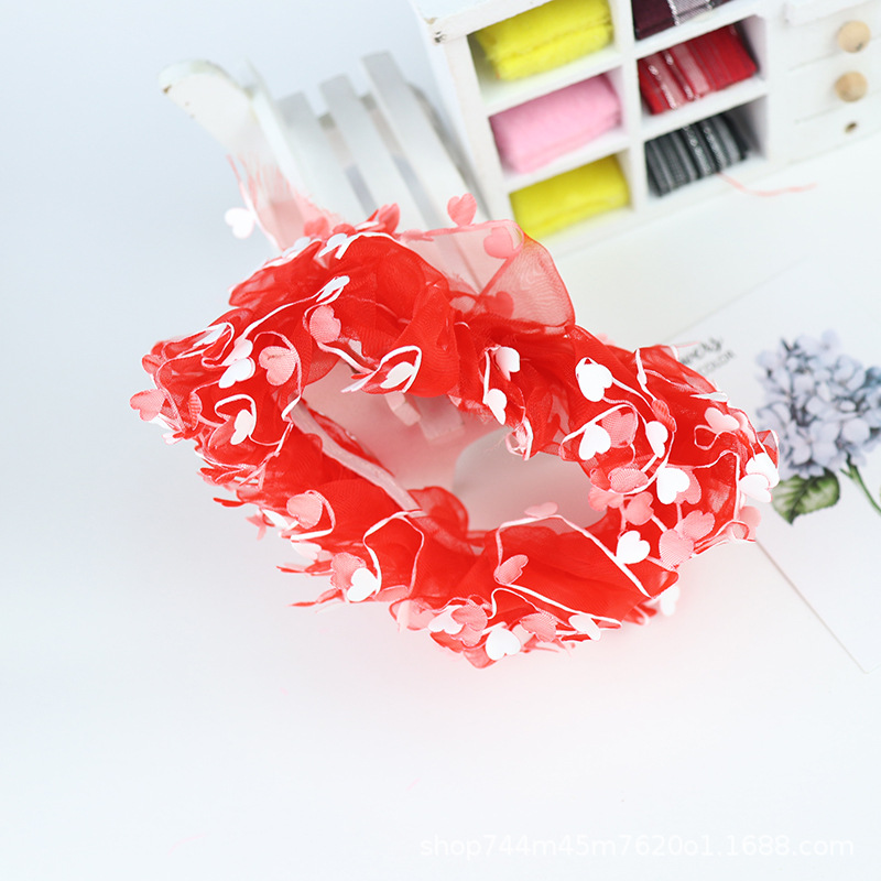 盘发头饰 蕾丝发圈 儿童表演头饰 儿童发圈 一元百货详情9