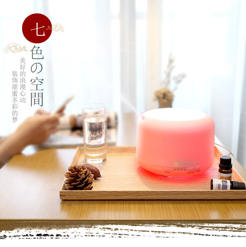 500ml Muji aroma diffuser, ultrasonic household silent air purification humidifier, cross-border aroma burner manufacturer pic 12