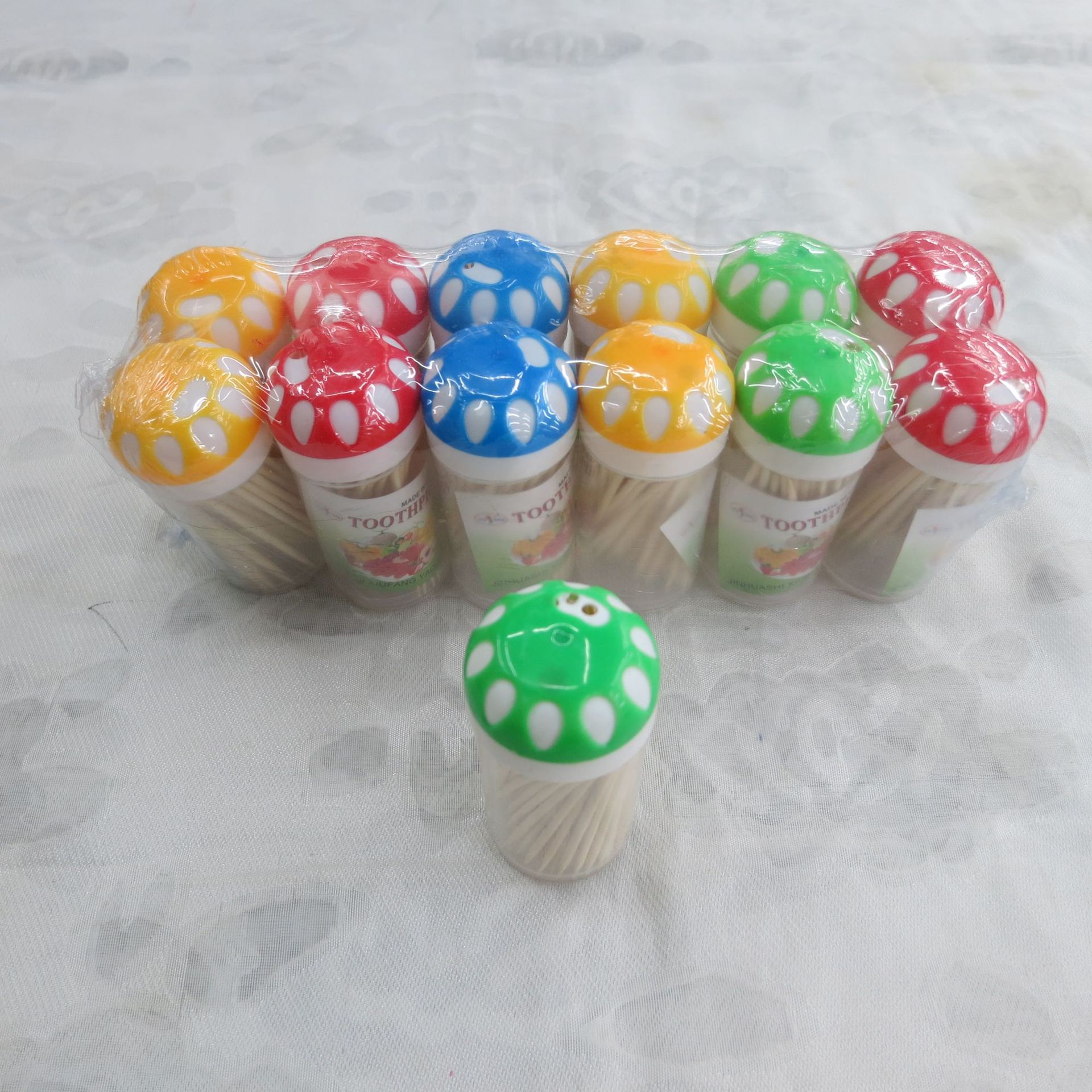 Little Snowflake Toothpicks/Natural and eco-friendly/Portable/Daily home/Hotel/Bamboo/Double-headed /90-100 pieces pic 1