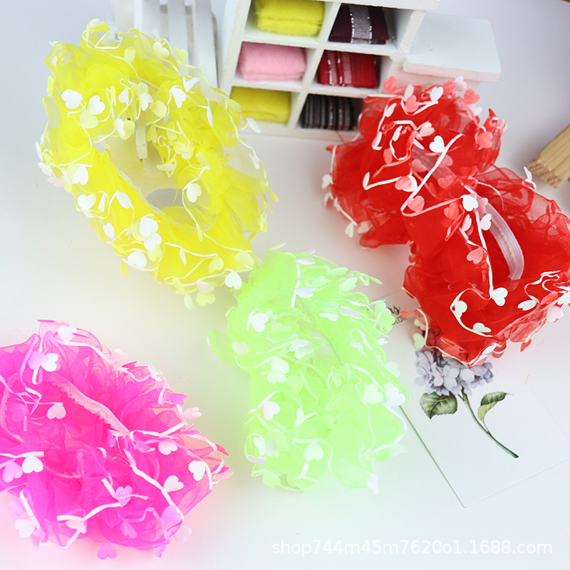 盘发头饰 蕾丝发圈 儿童表演头饰 儿童发圈 一元百货详情7