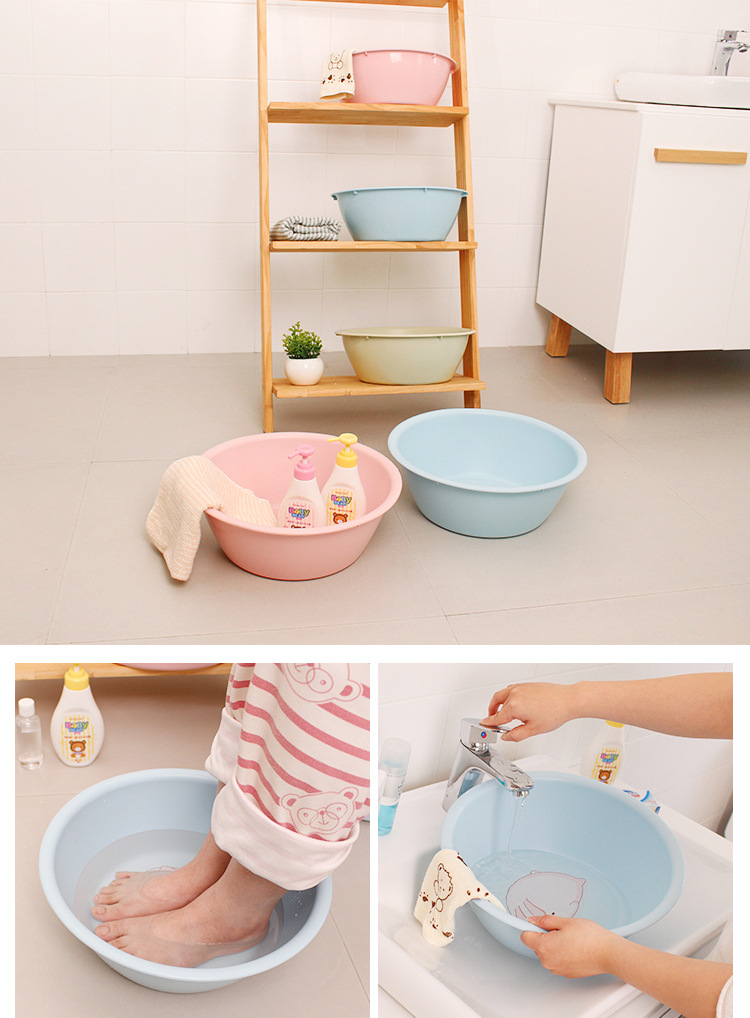 塑料洗菜盆厨房家用盆大号学生加厚脸盆洗衣盆家用婴儿洗脸脚盆子02011详情10