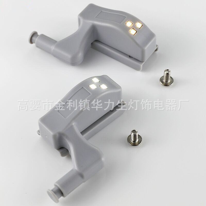 触碰感应橱衣柜LED铰链灯 跨境电商现货暖白光柜门合页灯 pic 12