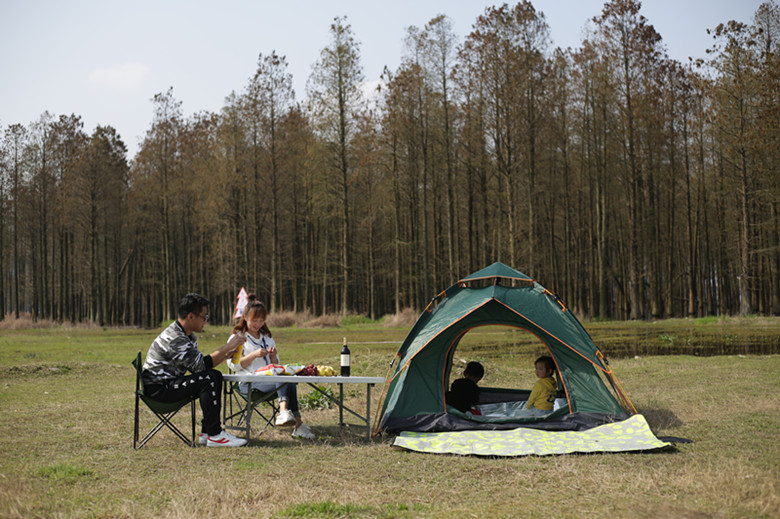 寻路客户外野营帐篷沙滩露营双层自动帐篷便携式速开双人旅行帐篷详情15
