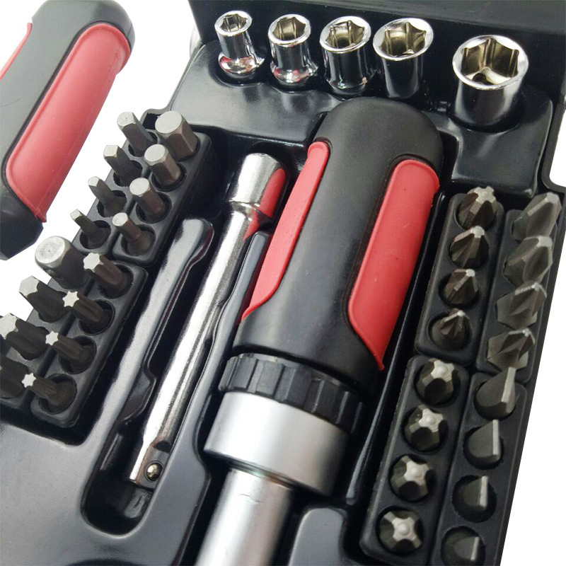 40pc Short handle tool set stubby set ratchet wrench adjustable wrench maintenance tool pic 22