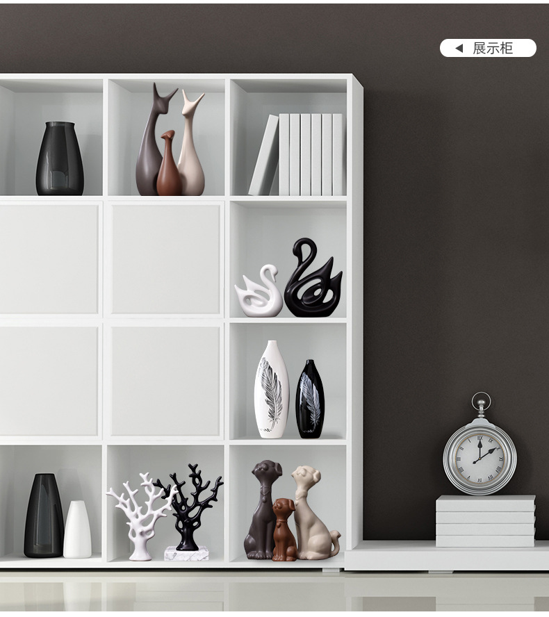 Wholesale of Nordic ceramic ornaments, TV cabinets, wine cabinets, home decorations, creative deer handicrafts and housewarming gifts pic 6