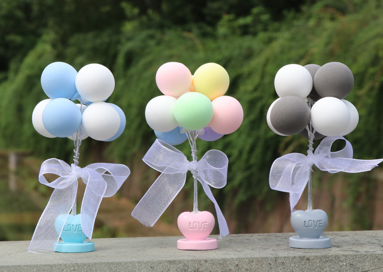 Wholesale of cute, creative and personalized macaron-colored car decorations for car ornaments, love declaration balloons, and car interiors pic 20