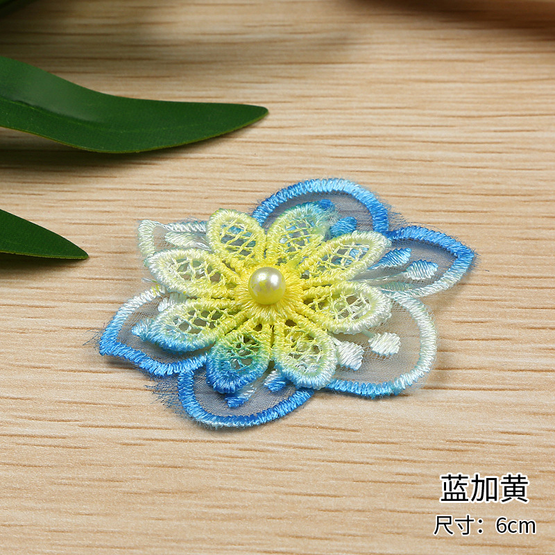 Factory direct sales and immediate supply of high-quality single-strand organza, 6CM wide double-layer organza discounted lace pic 11