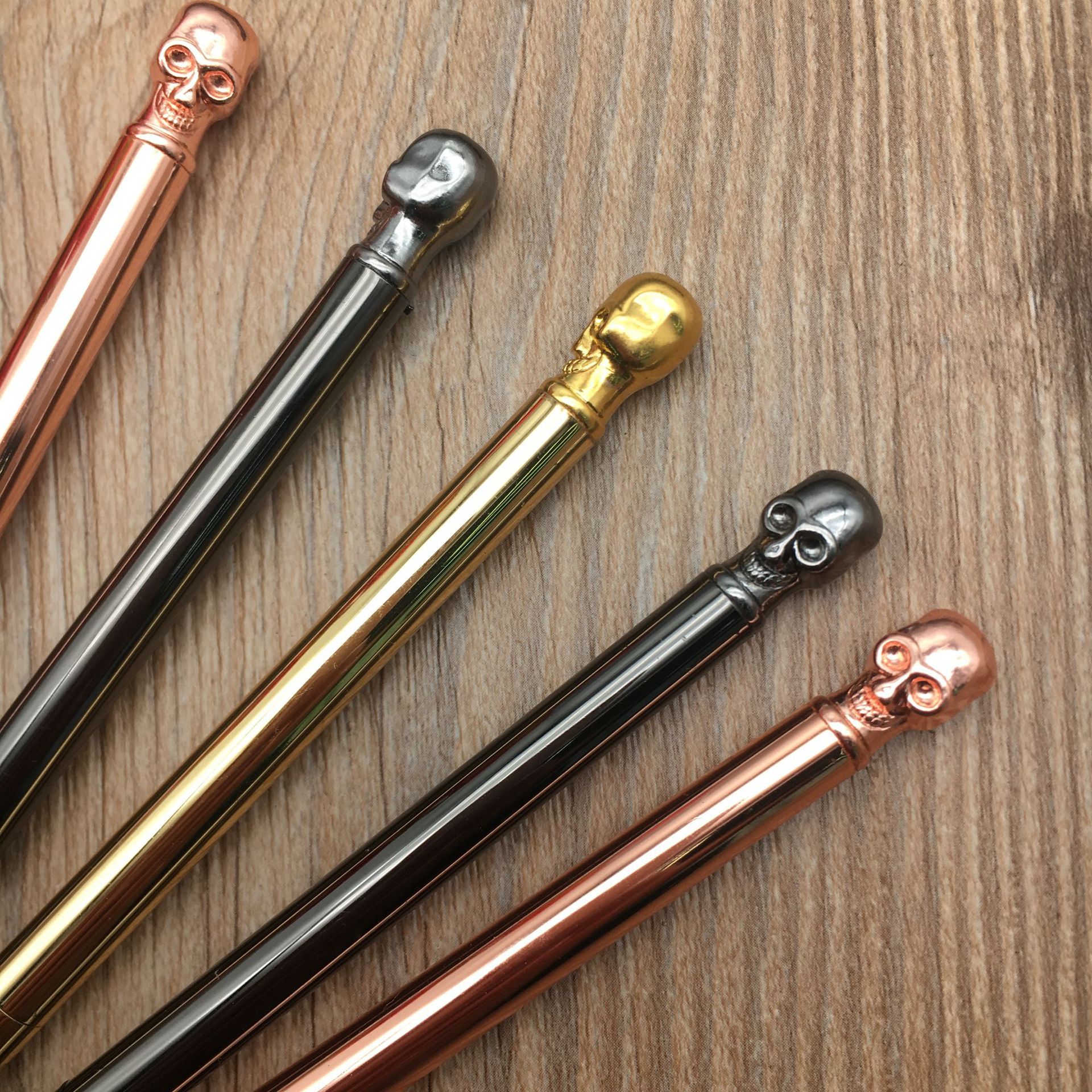 In stock: Cute Japanese and Korean skull ballpoint pens, large-head ballpoint pens, cartoon-shaped ballpoint pens that can print logos pic 4