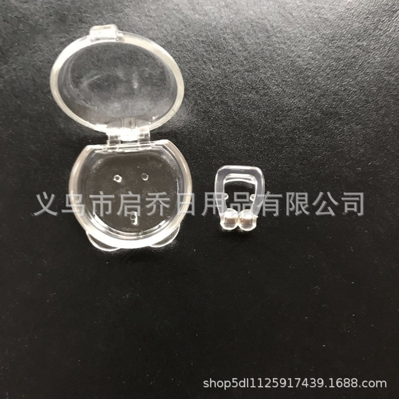 厂家自销 nose clip 止鼾器 防打鼾磁性鼻夹 硅胶止鼾器彩盒包装详情8