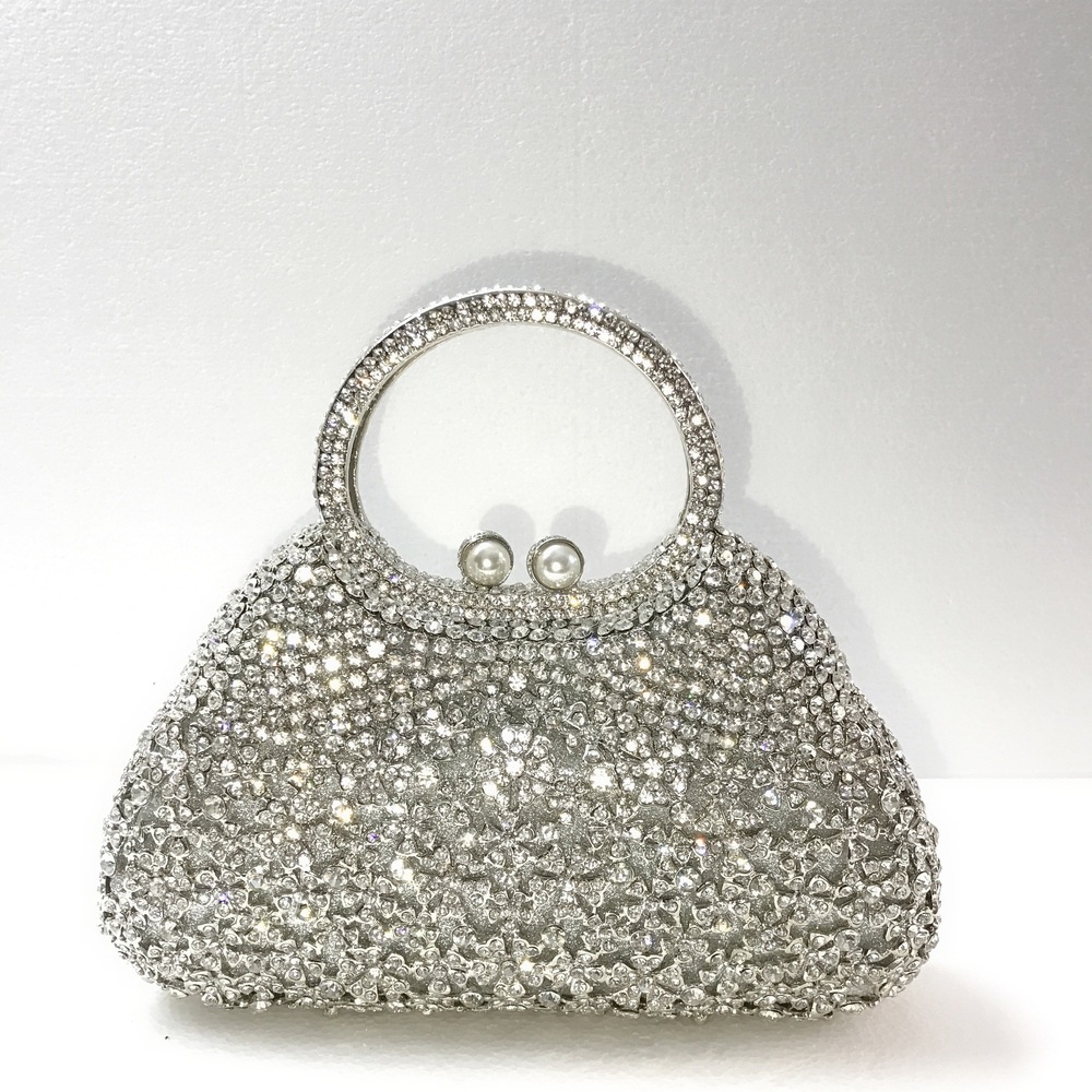 BL086 AliExpress Water Diamond Bag, Perforated Metal diamond-encrusted Dinner Bag, Full Diamond handbag for Foreign Trade Ladies, Banquet Bag pic 31