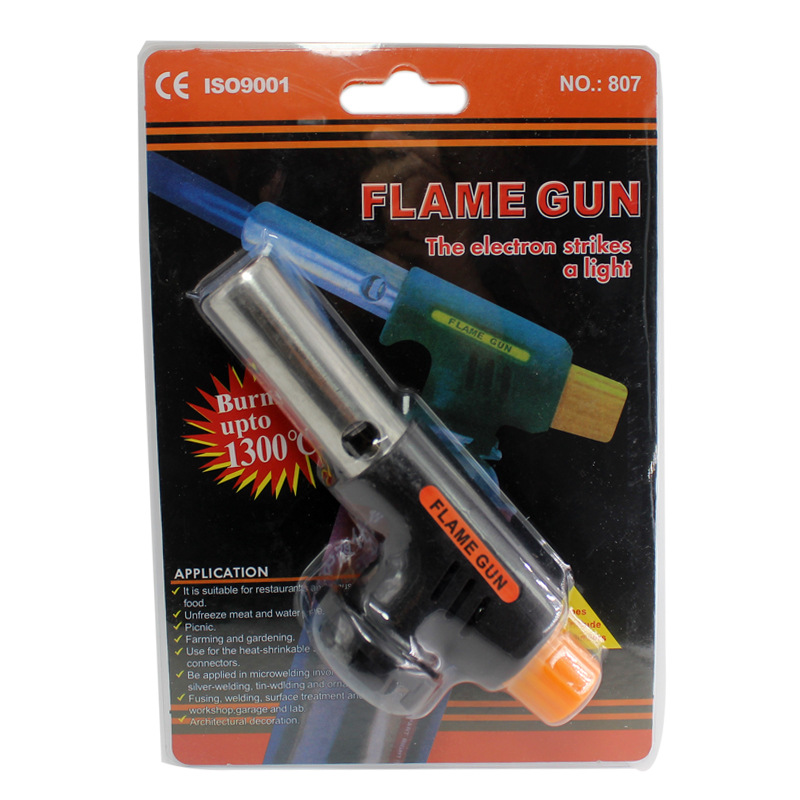 Butane gas spray gun, open flame igniter, kitchen, portable windproof outdoor spray gun, welding gun, gas pic 17