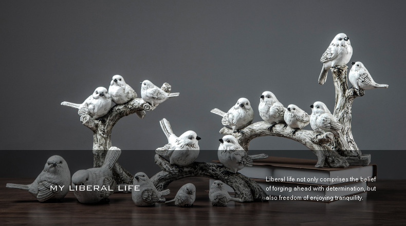 Direct sales from the manufacturer of creative American-style bird ornaments, home interior resin handicrafts, display models, and soft furnishings pic 10