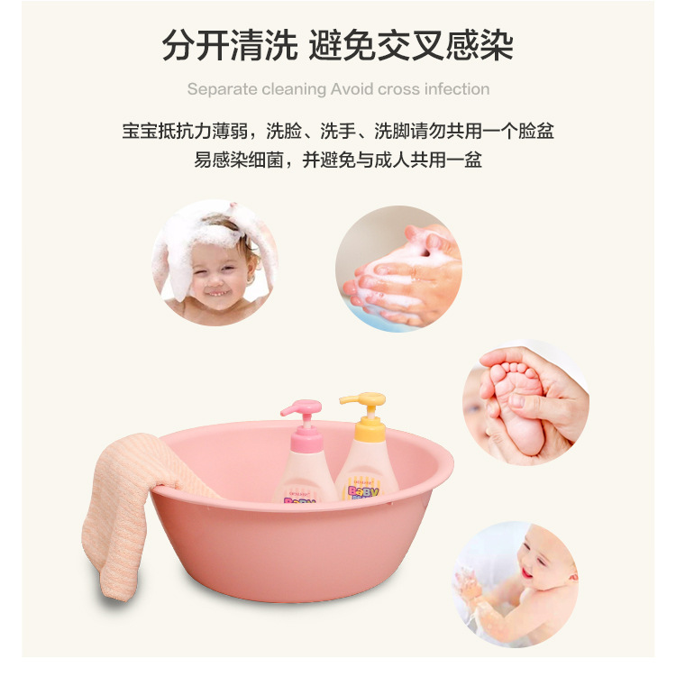 塑料洗菜盆厨房家用盆大号学生加厚脸盆洗衣盆家用婴儿洗脸脚盆子02011详情2