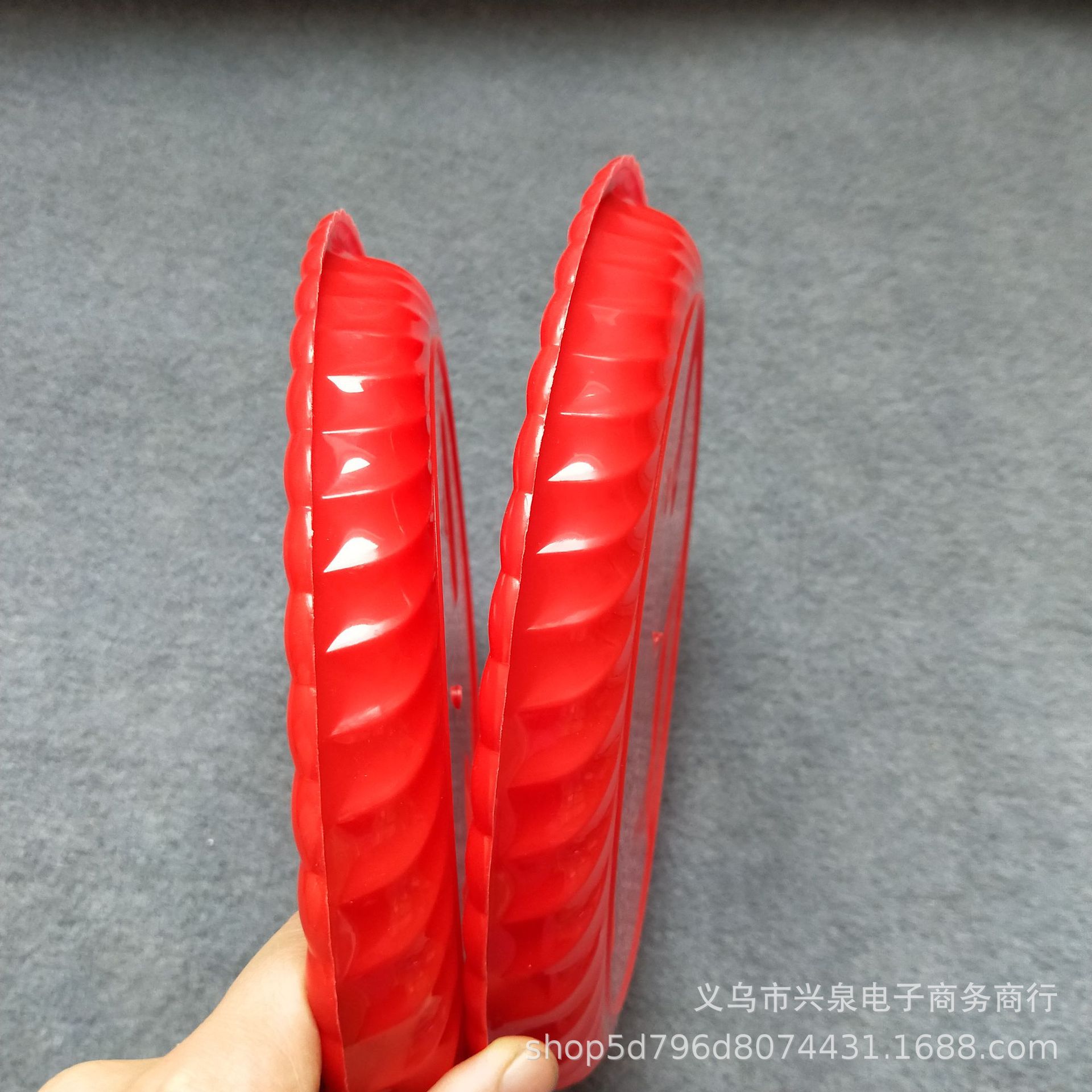 【 Zone 3-7 】017【 Red 】 Fruit Platter 400 yuan per box, 1-yuan store, 2-yuan store, new red platter, fruit platter, snack platter, candy platter, 1 yuan per piece pic 3