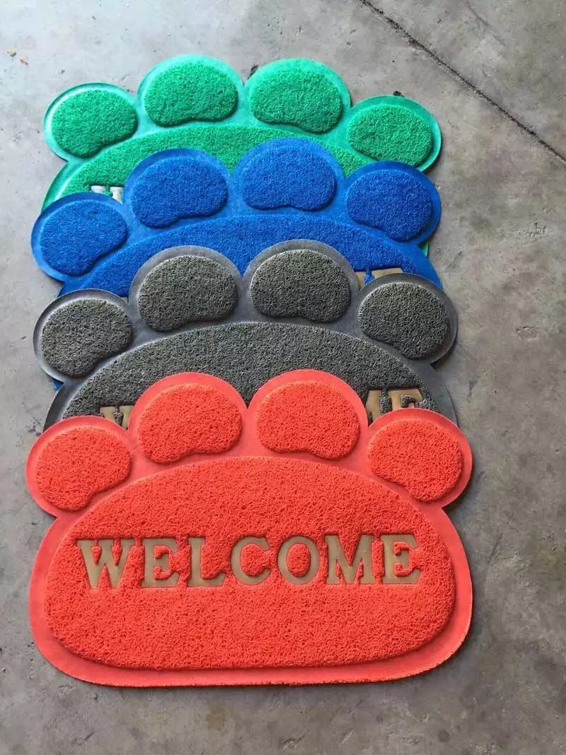 拉丝地垫脚垫宠物熊掌WELCOME英文BIENVENIDO西文除尘刮沙地垫详情8