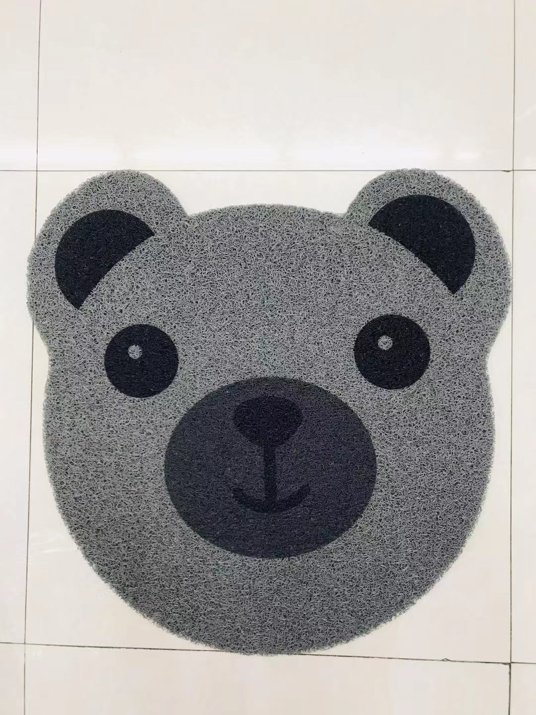 拉丝印喷花图案脚垫宠物笑脸熊猫卡通表情造型幼儿园游戏地垫详情12