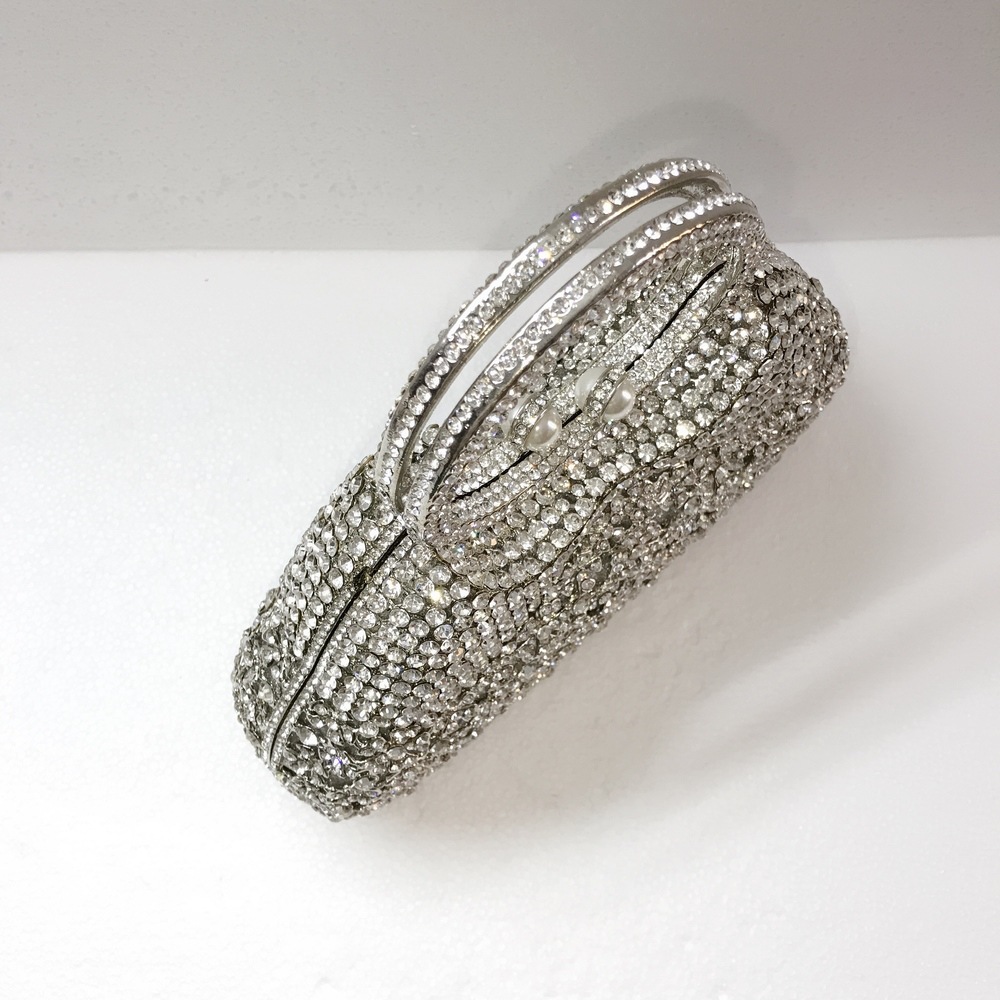 BL086 AliExpress Water Diamond Bag, Perforated Metal diamond-encrusted Dinner Bag, Full Diamond handbag for Foreign Trade Ladies, Banquet Bag pic 35