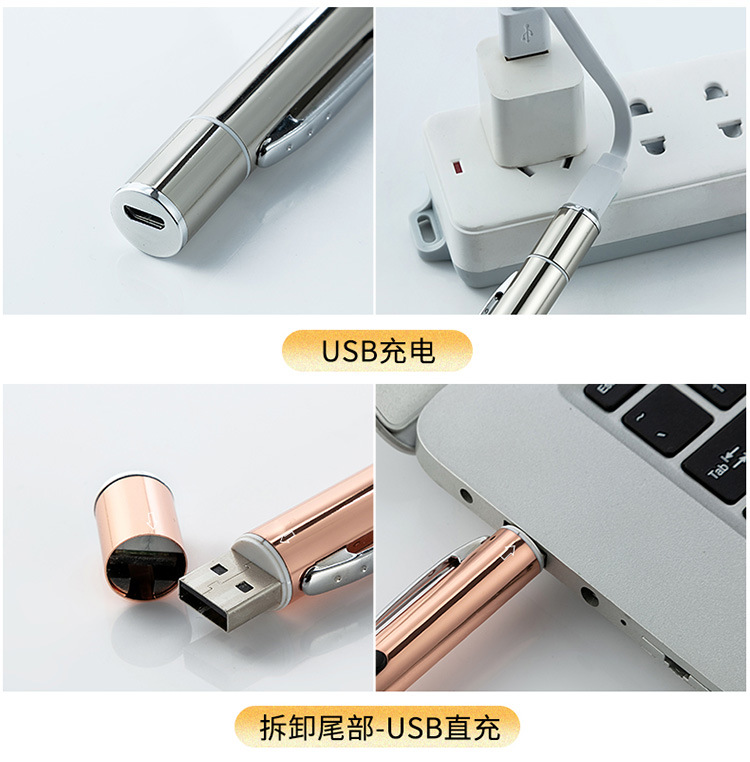 USB charging laser flashlight with green light long-range shooting, sales model, indicator, project command, hand-held flashlight pic 4