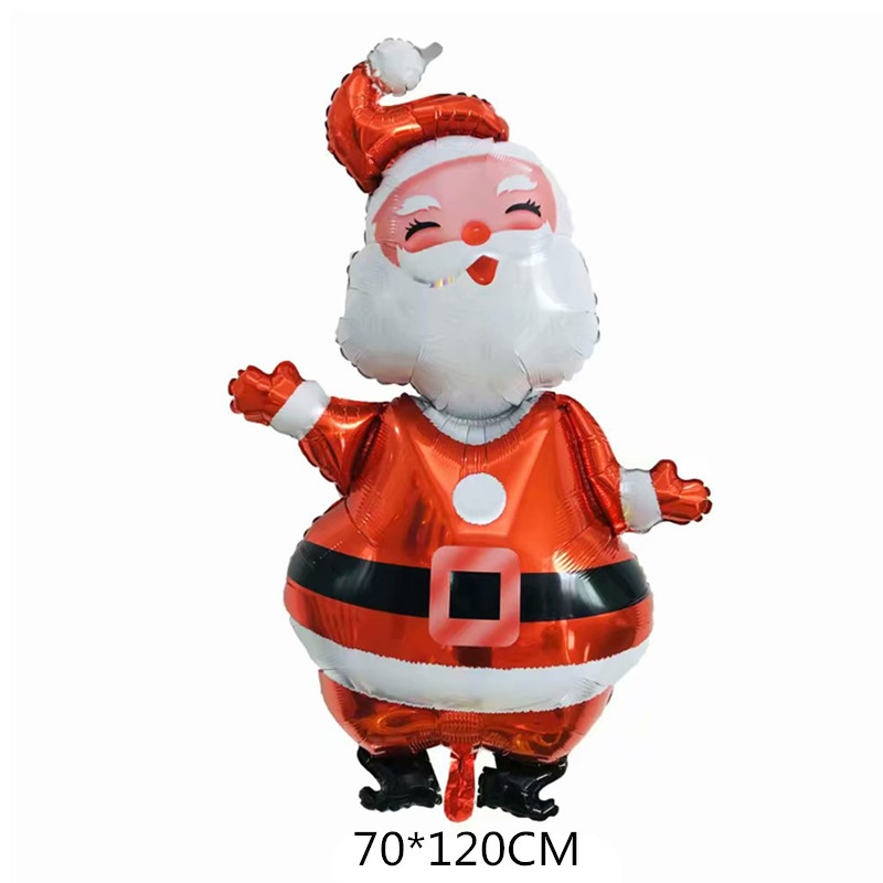 New Santa Claus Christmas tree aluminum film balloon Snowman Christmas atmosphere decoration aluminum film balloon pic 3