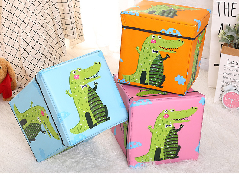Cross-border bestseller creative storage stool, cartoon shoe-changing stool, laminated waterproof underwear, fabric home goods storage box pic 20