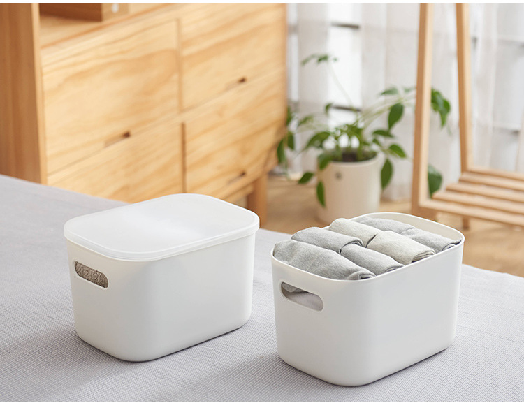 网红日式桌面收纳盒抗摔塑料衣物整理箱食品级加厚厨房冰箱储物盒详情12