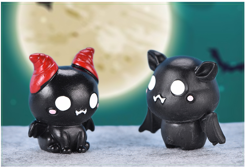 New cute pumpkin lantern, ghost vampire and creative keychain for Halloween micro-landscape succulent ornaments pic 41