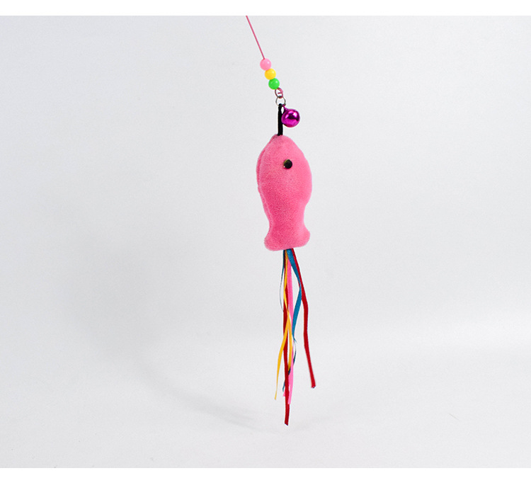 In 2019, factory direct sales of cat toys: High-toughness metal steel wire cat toys, interactive cat toys with bells and feathers pic 10
