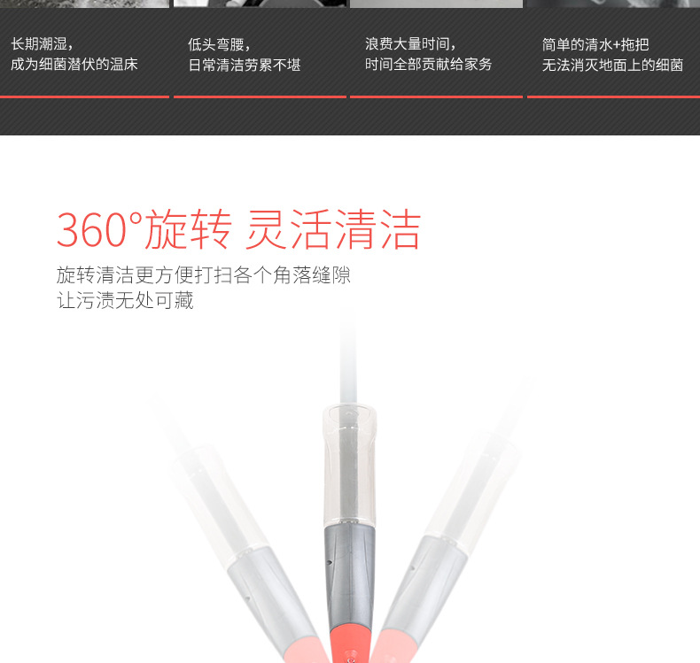 一件拿样喷雾喷水免手洗干湿两用平板拖把旋转拖布家用懒人木地板详情10