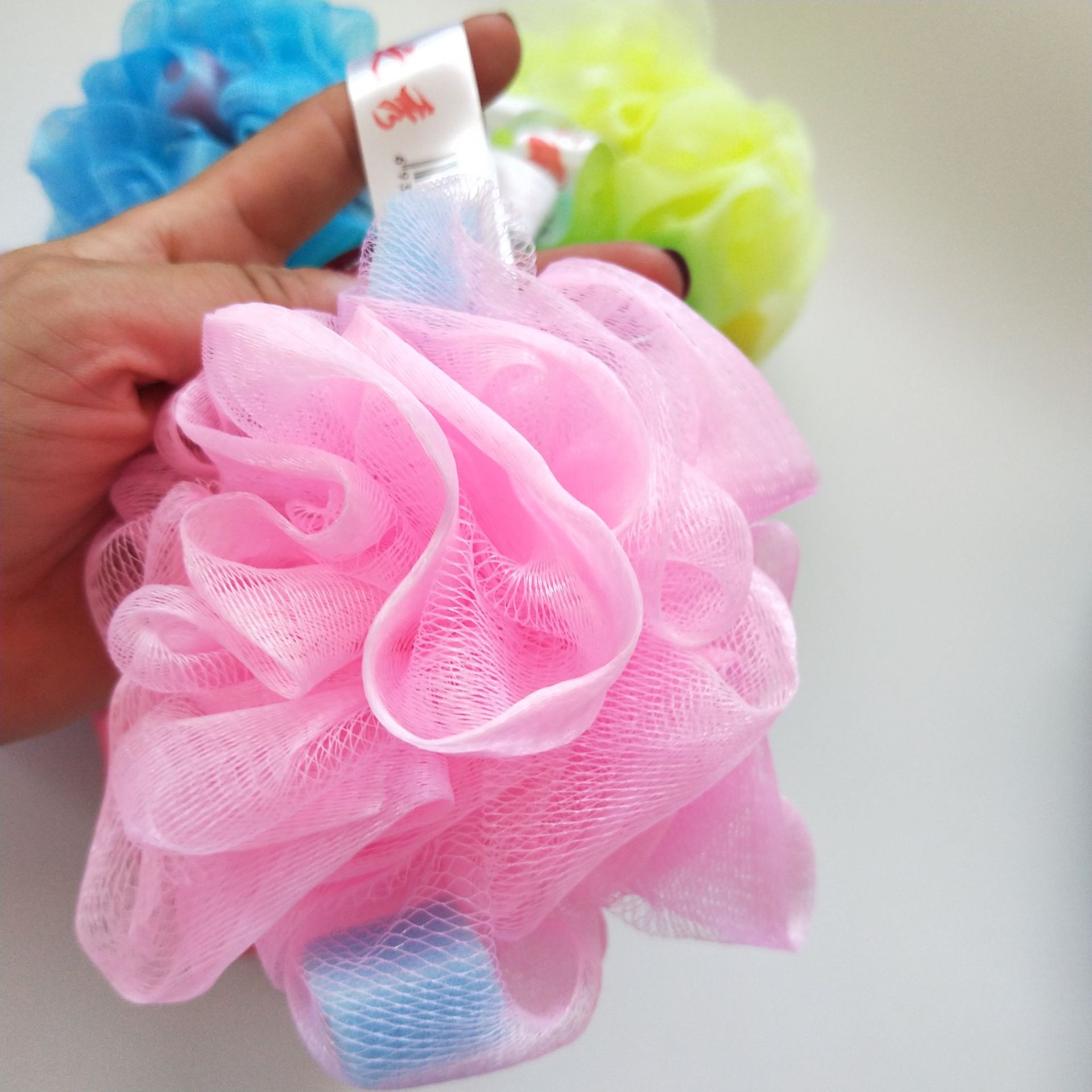 【 Zone 3-7 】【 Bath Flowers 】500 yuan per piece, colored bath balls, bath flowers, sponge blocks, bath flowers, 1 yuan store supply, 1 yuan per piece, wholesale, 1 yuan street stall pic 1