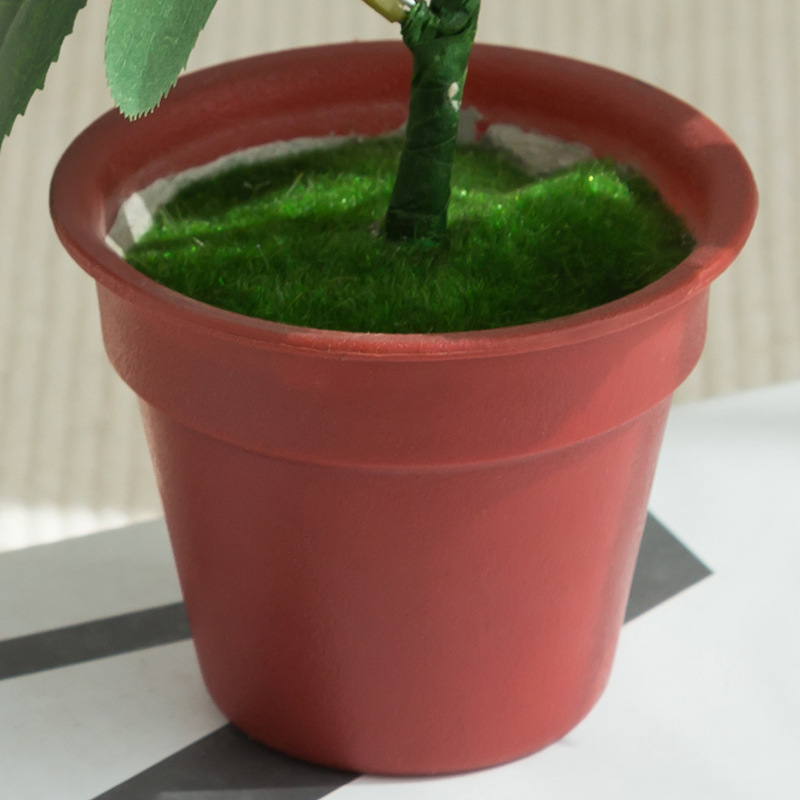 Christmas mini plastic flowerpots, small artificial succulents, artificial plants, office decoration plastic POTS pic 14