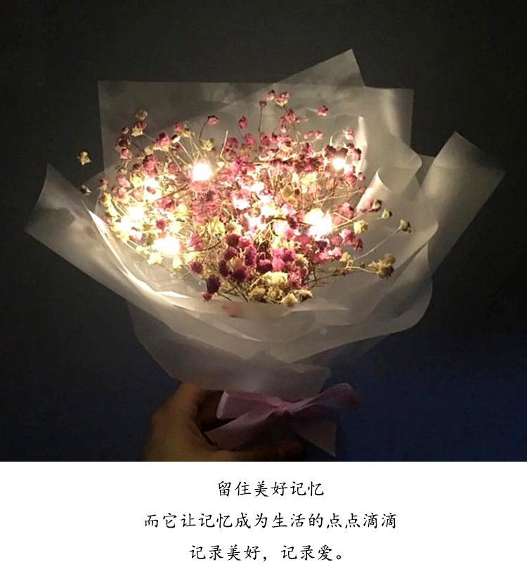 情人节LED暖光灯串彩灯满天星花束装饰灯圣诞生日圣诞节许愿瓶灯详情11