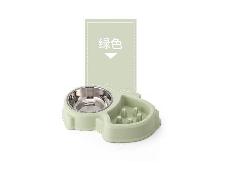 松鼠不锈钢慢食碗 止食碗防噎碗含彩盒狗碗健康碗详情6