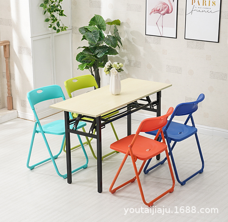 厂家直销折叠椅办公培训会议简约户外租赁会展现代宿舍家用椅子详情5