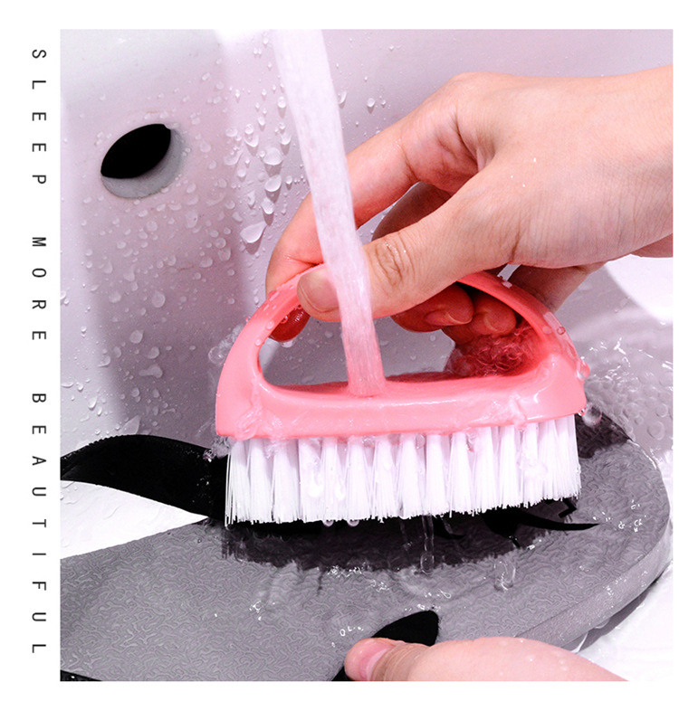 Daily necessities multi-purpose laundry brush with handle, candy-colored plastic laundry brush, candy-colored shoe cleaning brush pic 7