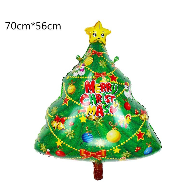 New Santa Claus Christmas tree aluminum film balloon Snowman Christmas atmosphere decoration aluminum film balloon pic 10