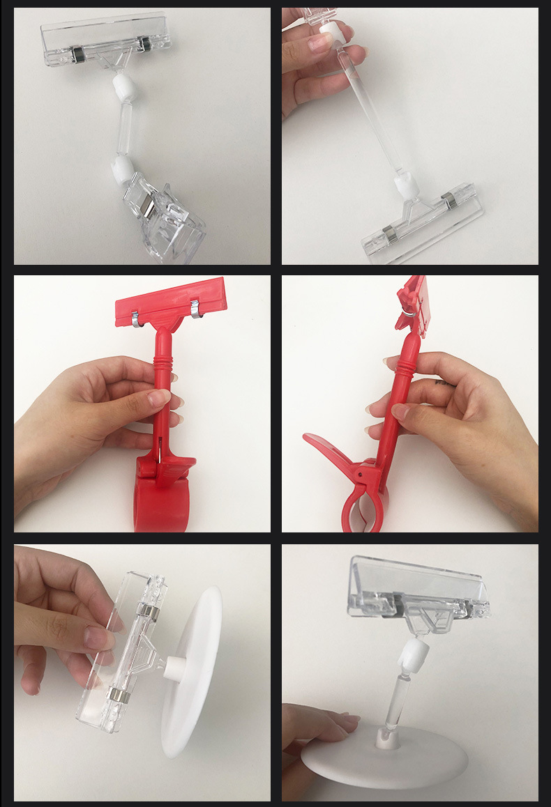 POP advertising clips, labels, store and supermarket shelves, double-head explosive stickers, price tags, mechanical thumb advertising clips, fresh product price tags, holding bases, convenience store promotion sign brackets, store display auxiliary and fixed accessories pic 10