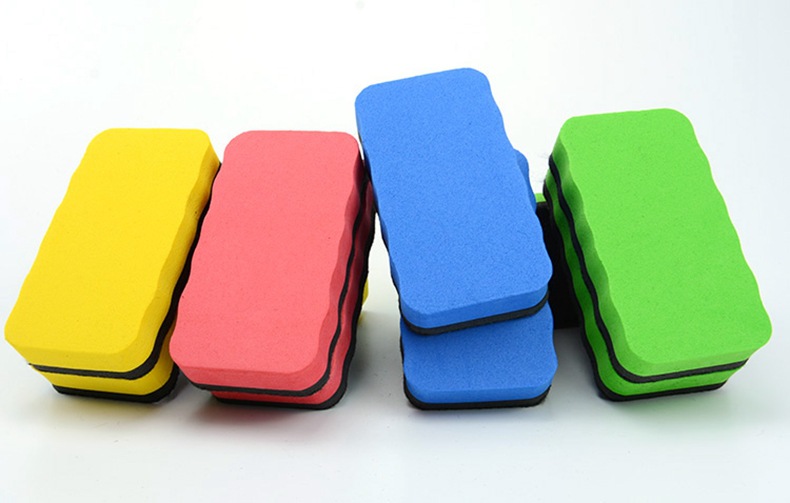 EVA white board eraser, color LOGO teaching, rectangular easy-to-clean felt eraser, clean printed black board eraser, can be wiped pic 14