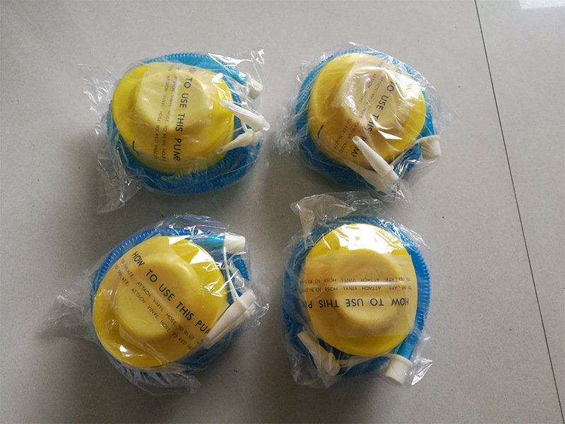 厂家批发塑料打气泵充气玩具打气筒脚踩气筒现货四寸脚踩泵详情1