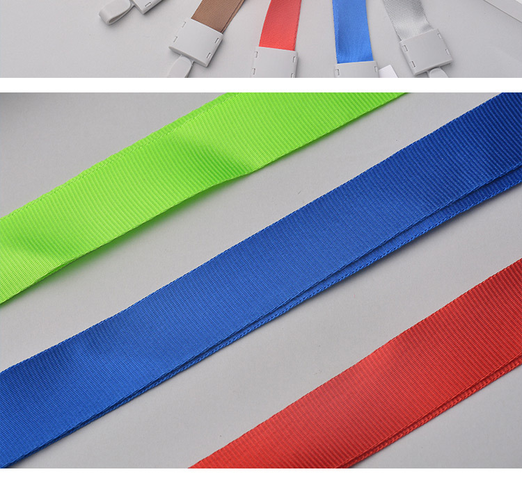 2.0cm one-piece grey buckle rope, ID card hanging rope, brand rope, work ID card hanging rope can be printed with logo pic 19